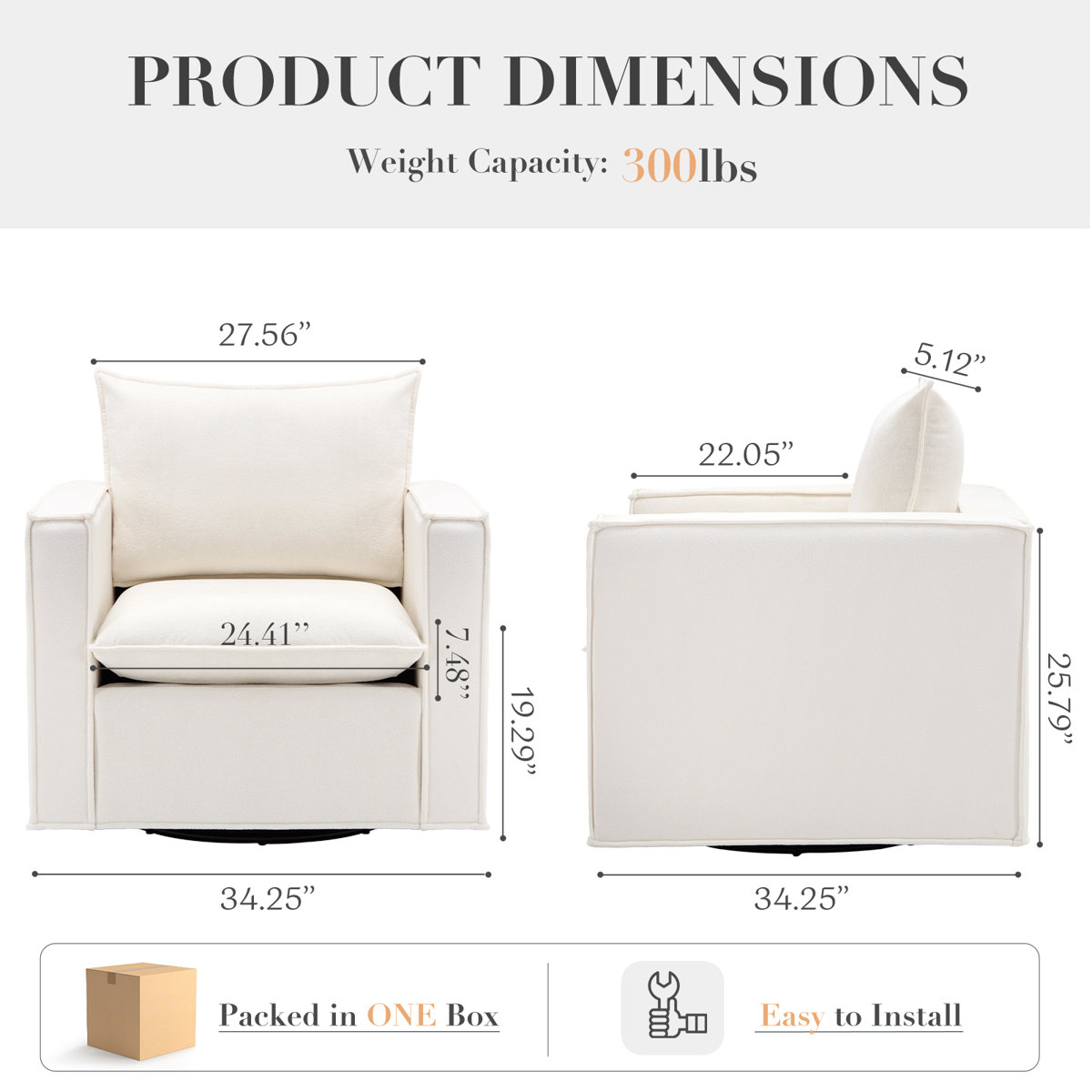 Hendina Upholstered Swivel Armchair (Set of 2)